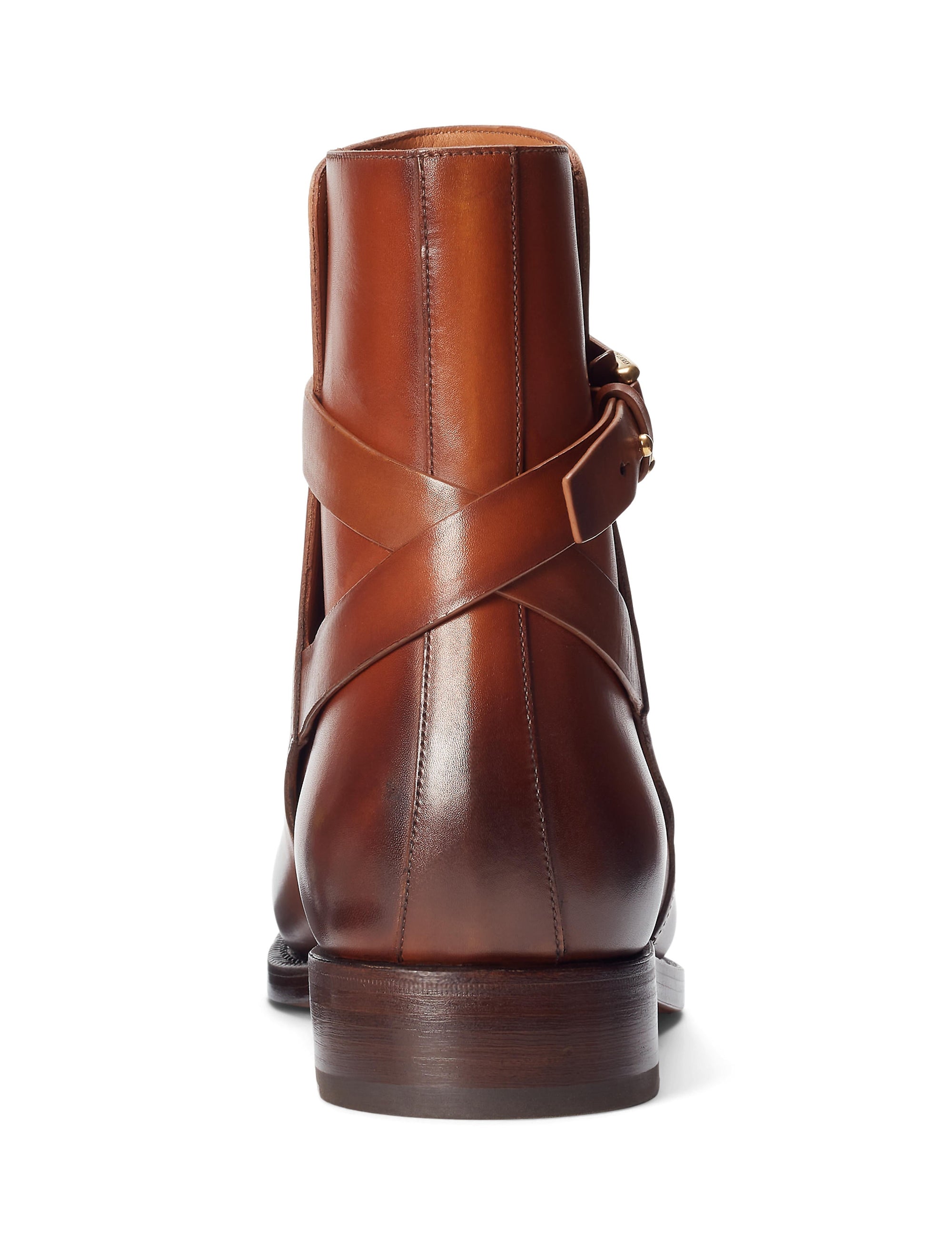 Welington tan leather boots - Camel