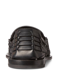 Sandales en cuir tressé à la main - Blk