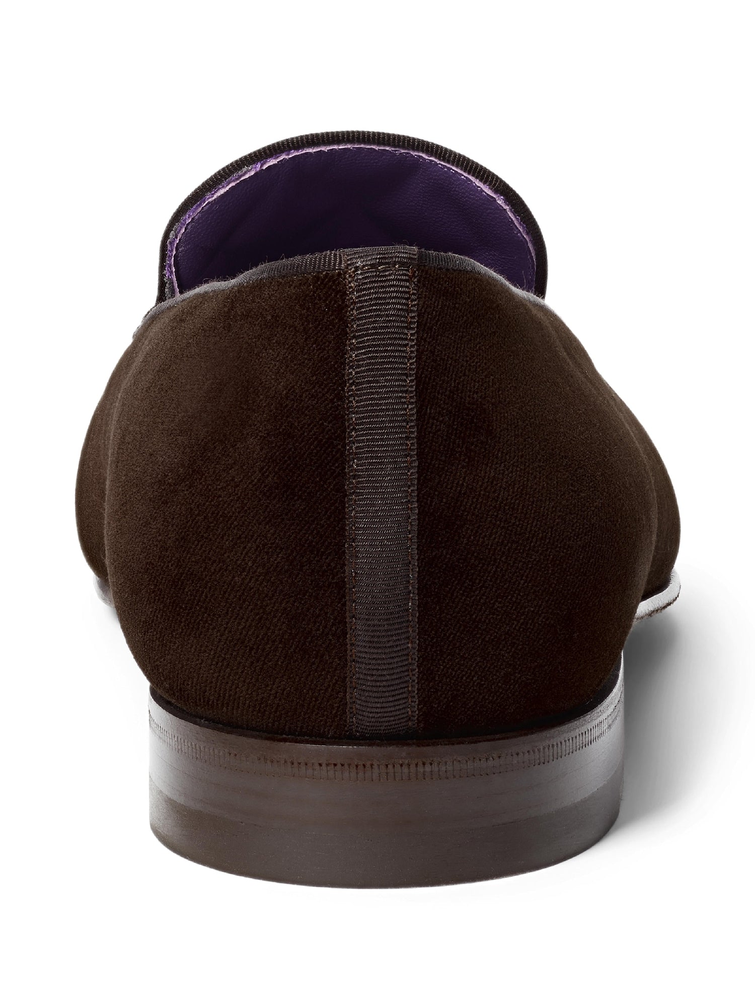 Alonzo velvet prancing horse slippers - Luggage Brown