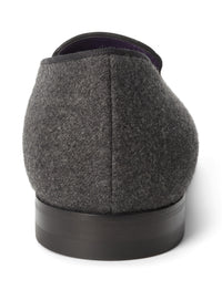 Chaussons Alonzo en flanelle de laine - Dark Grey