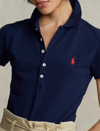 Polo Julie en coton stretch - Newport Navy