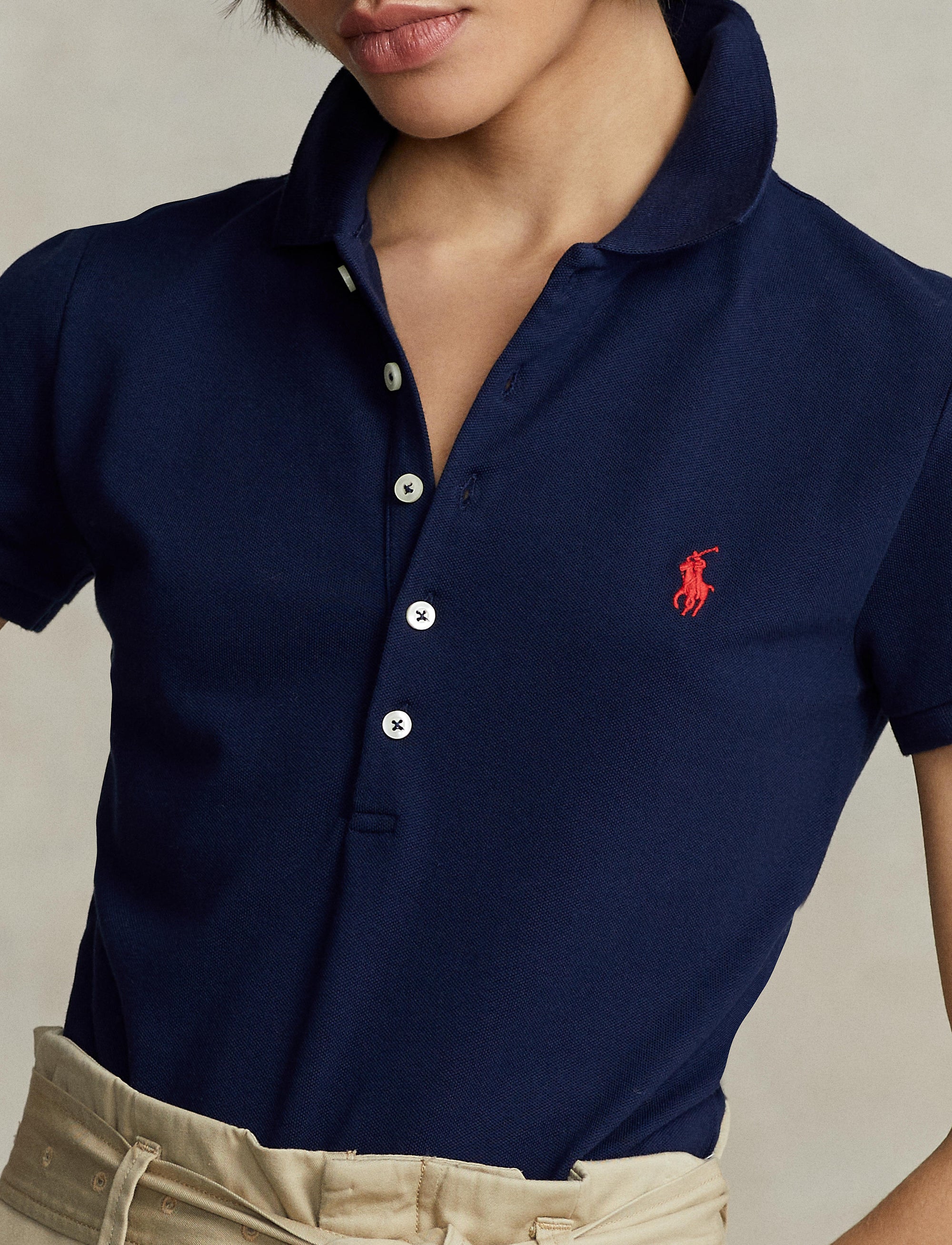 Polo Julie en coton stretch - Newport Navy