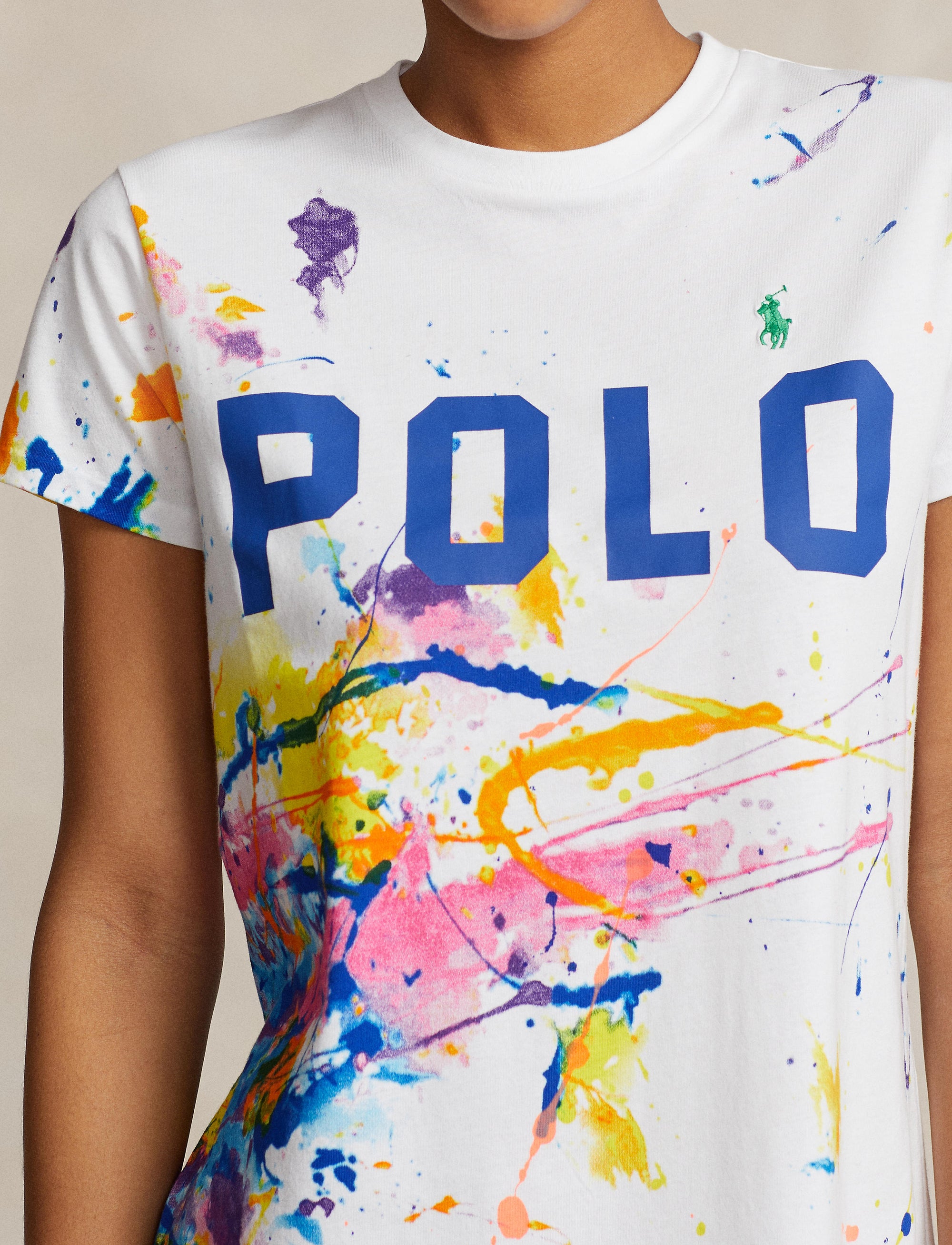 T-shirt dress with paint splatter - Paint Splatter