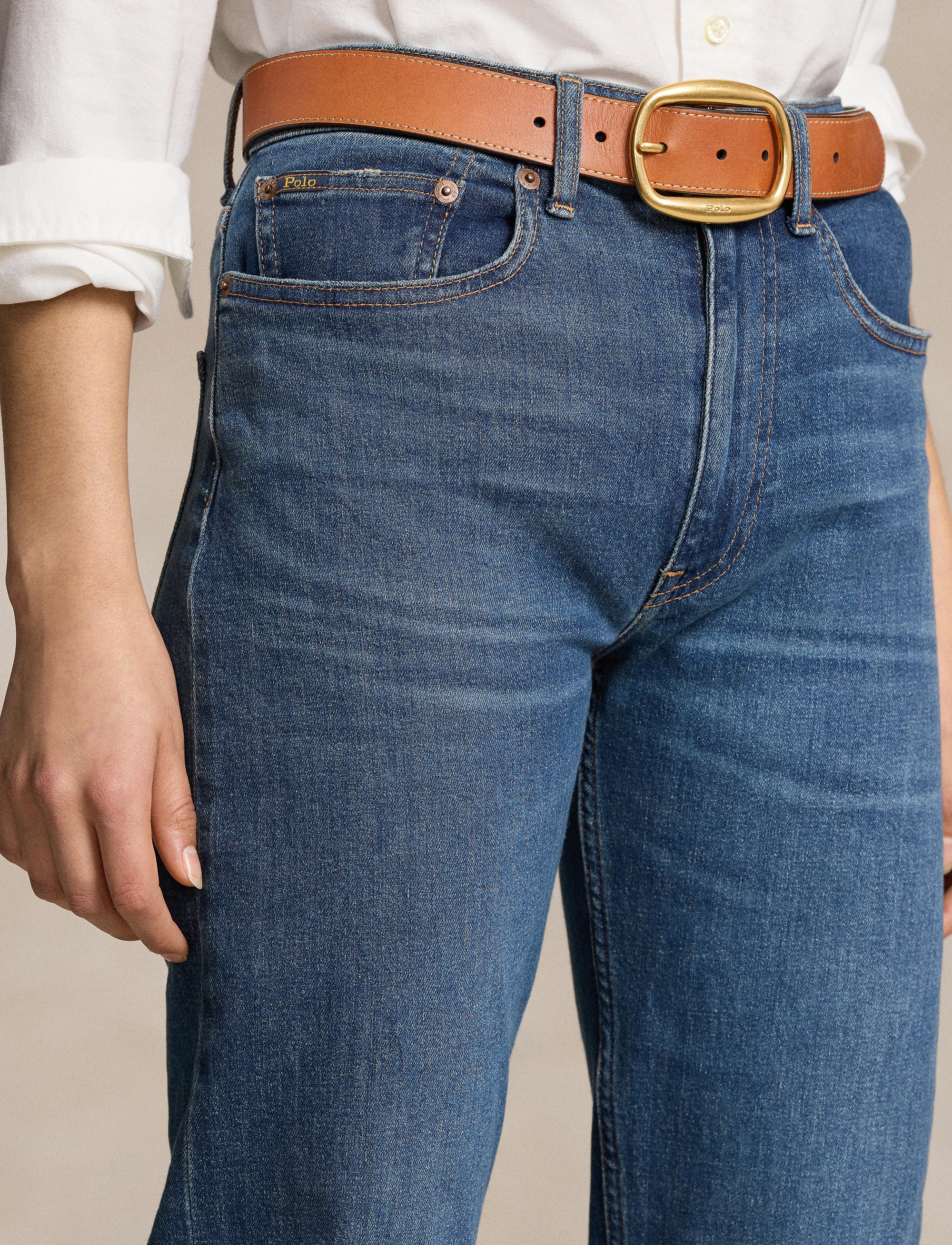 Jean à coupe droite et taille haute - Telesto Wash