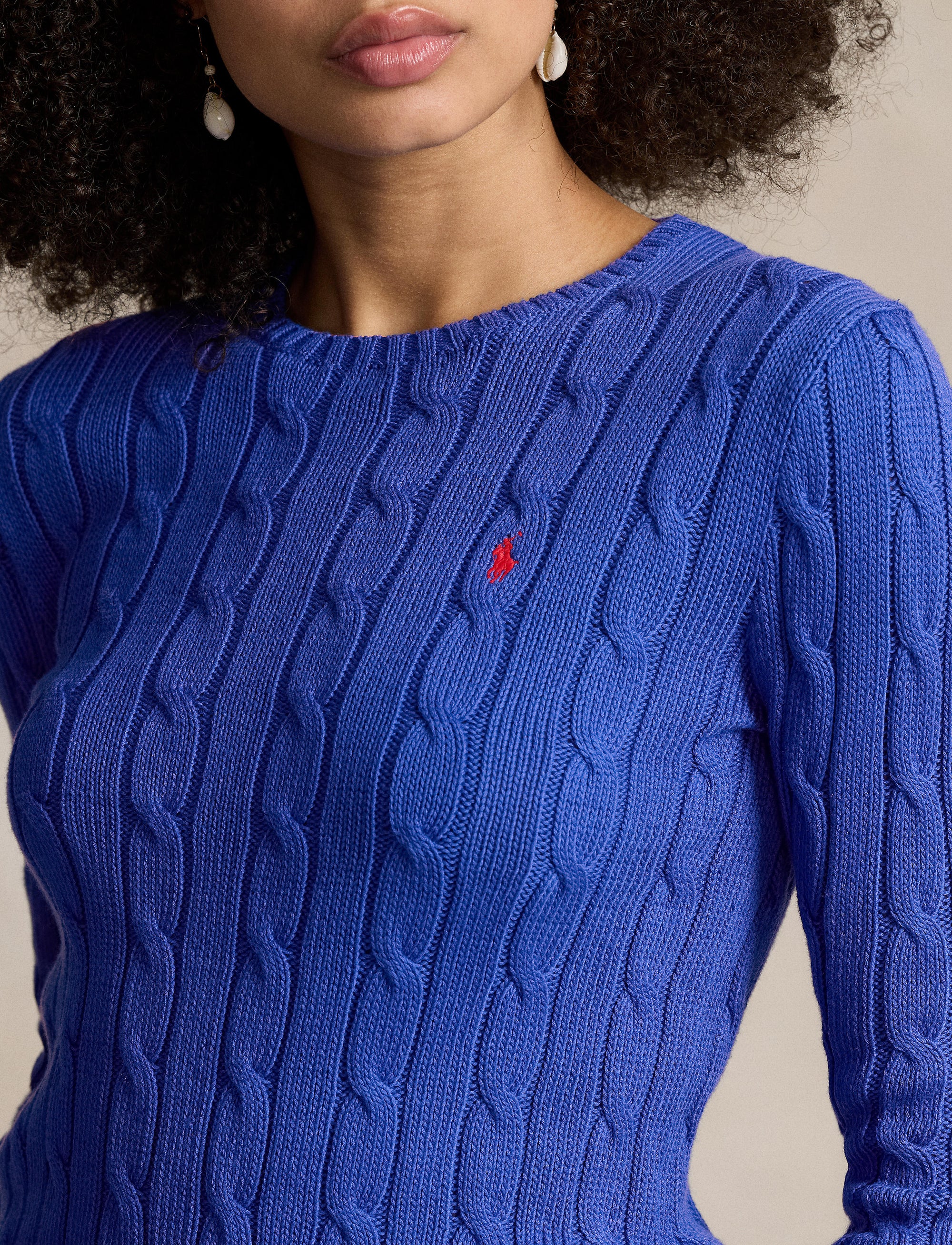 Julianna twisted round-neck cotton jumper - Rugby Royal