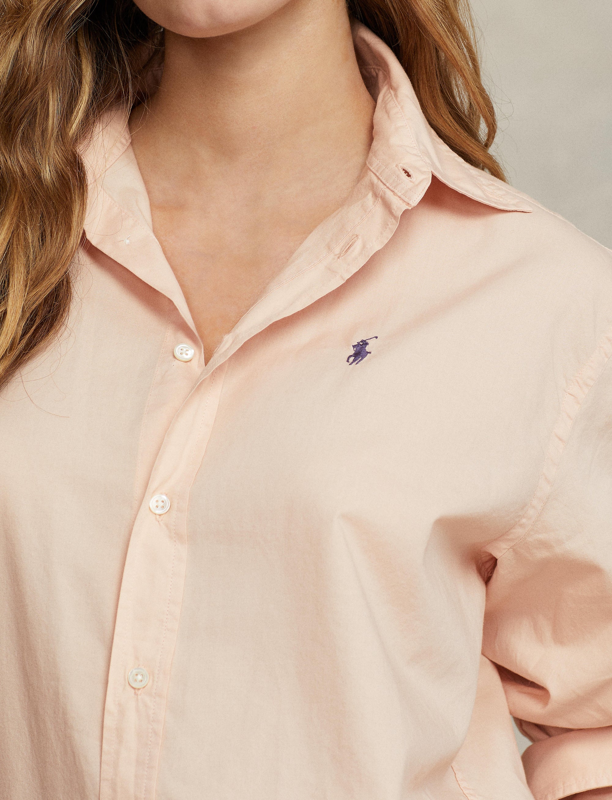 Chemise ample en sergé de coton - Rust