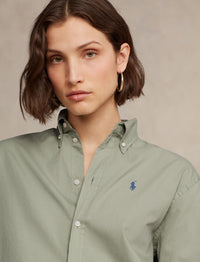 Chemise ample en sergé de coton - Greenstone