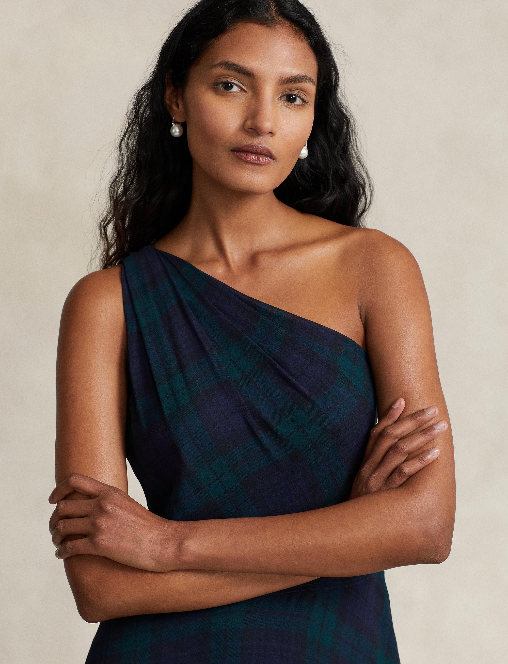 Robe écossaise en georgette Black Watch - Blackwatch Plaid