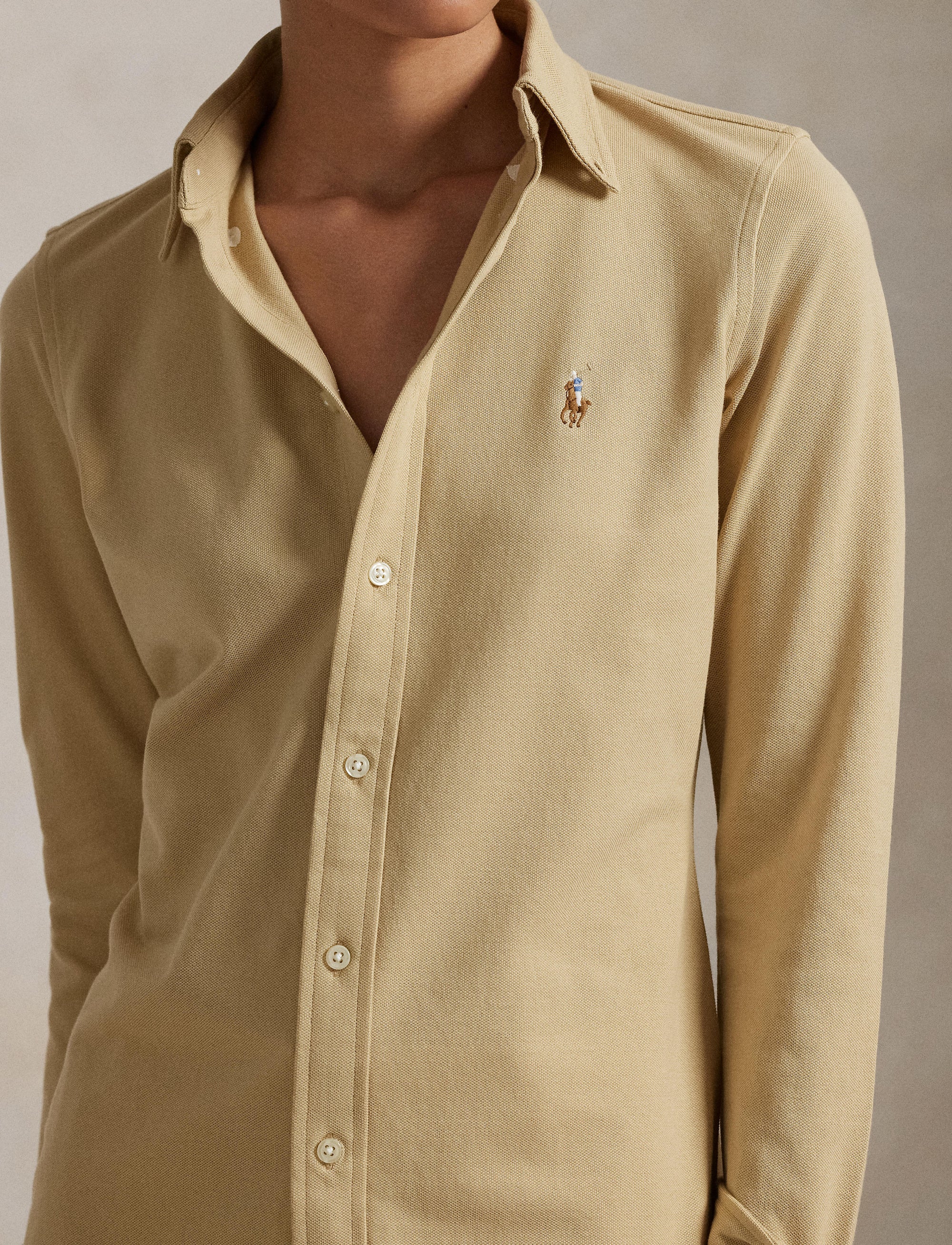 Chemise Oxford cintrée en coton - Polo Tan