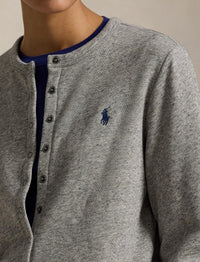 Cardigan en coton bouclé - Dark Vintage Heather