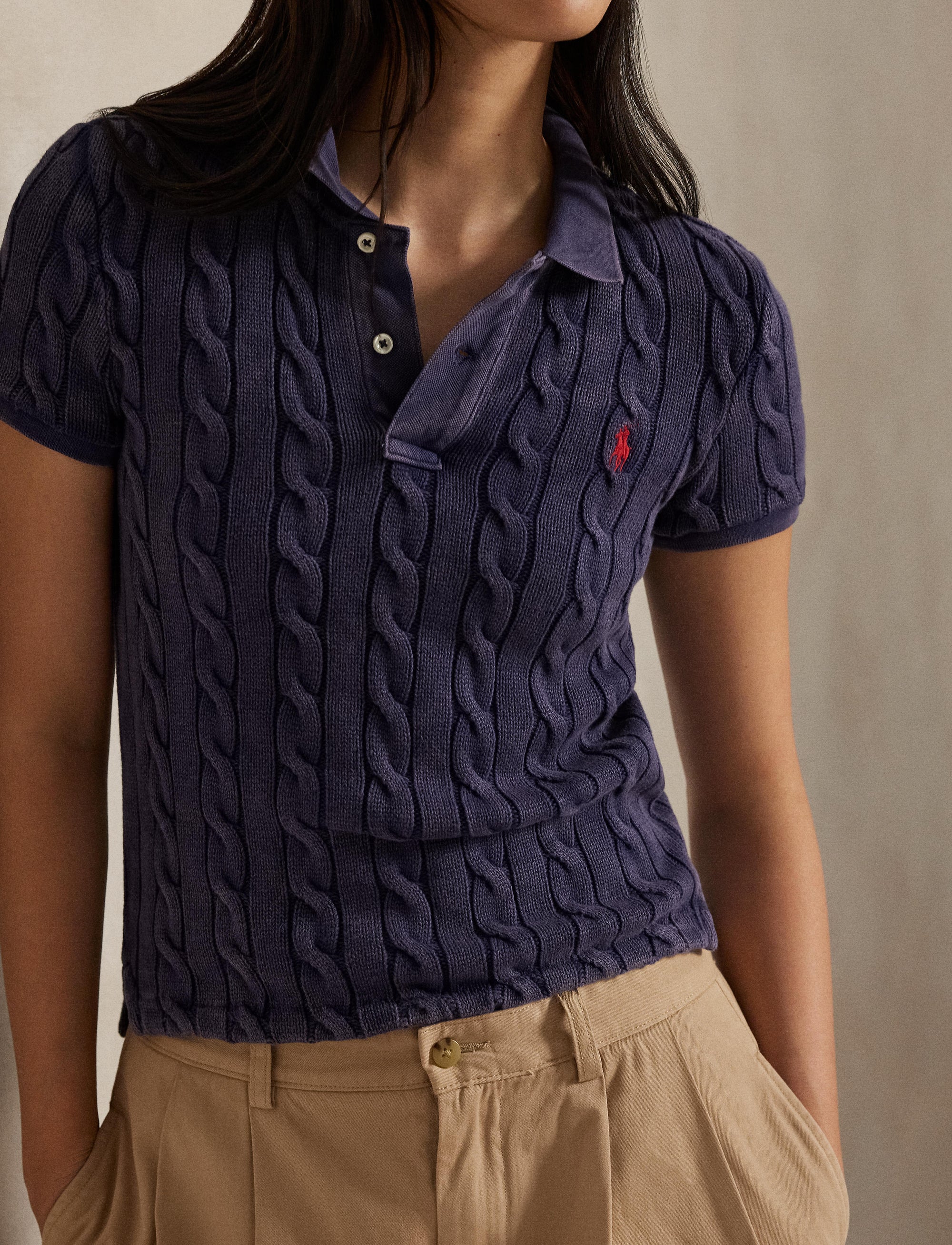 Twisted polo shirt - Newport Navy