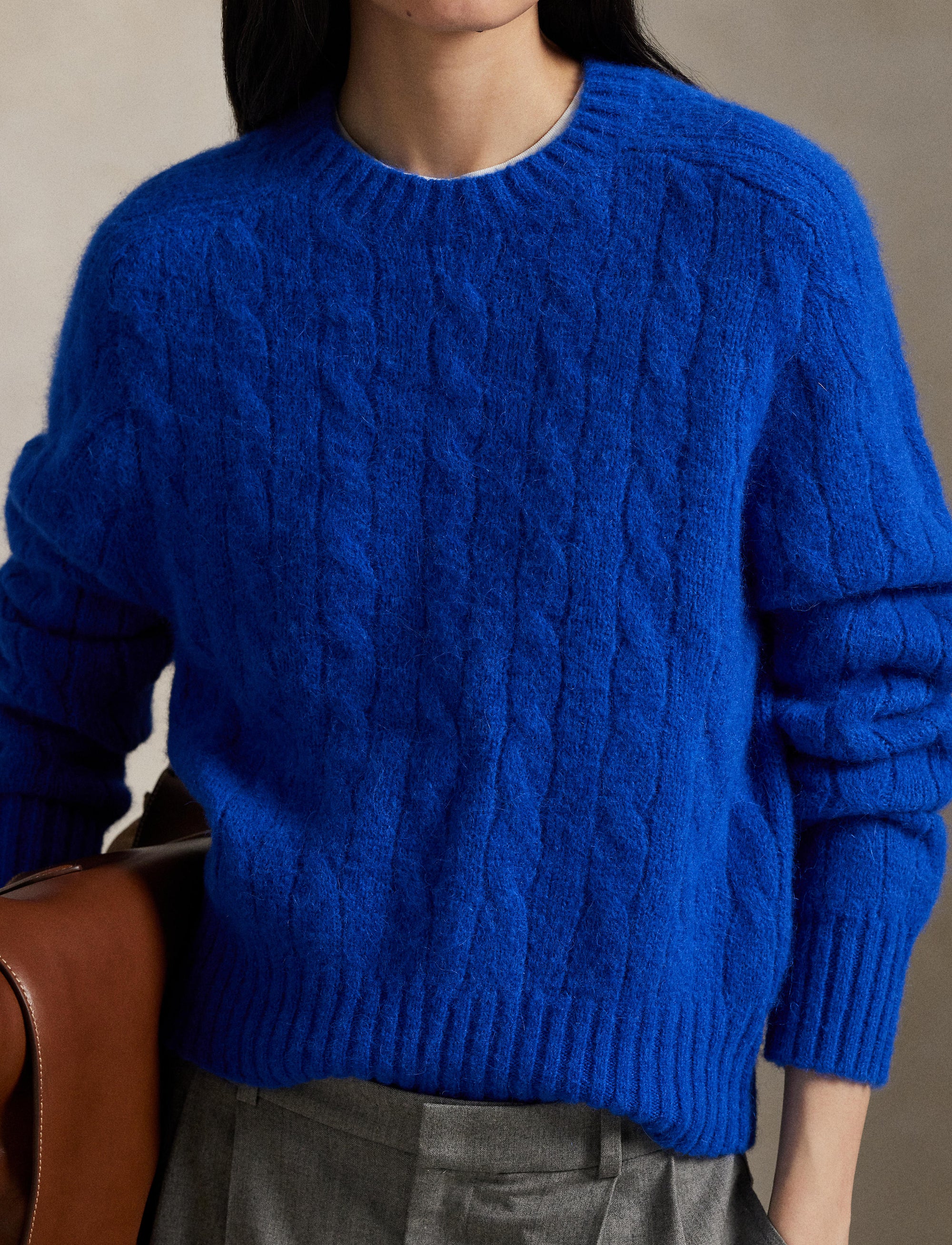 Wool turtleneck jumper - Pacific Royal