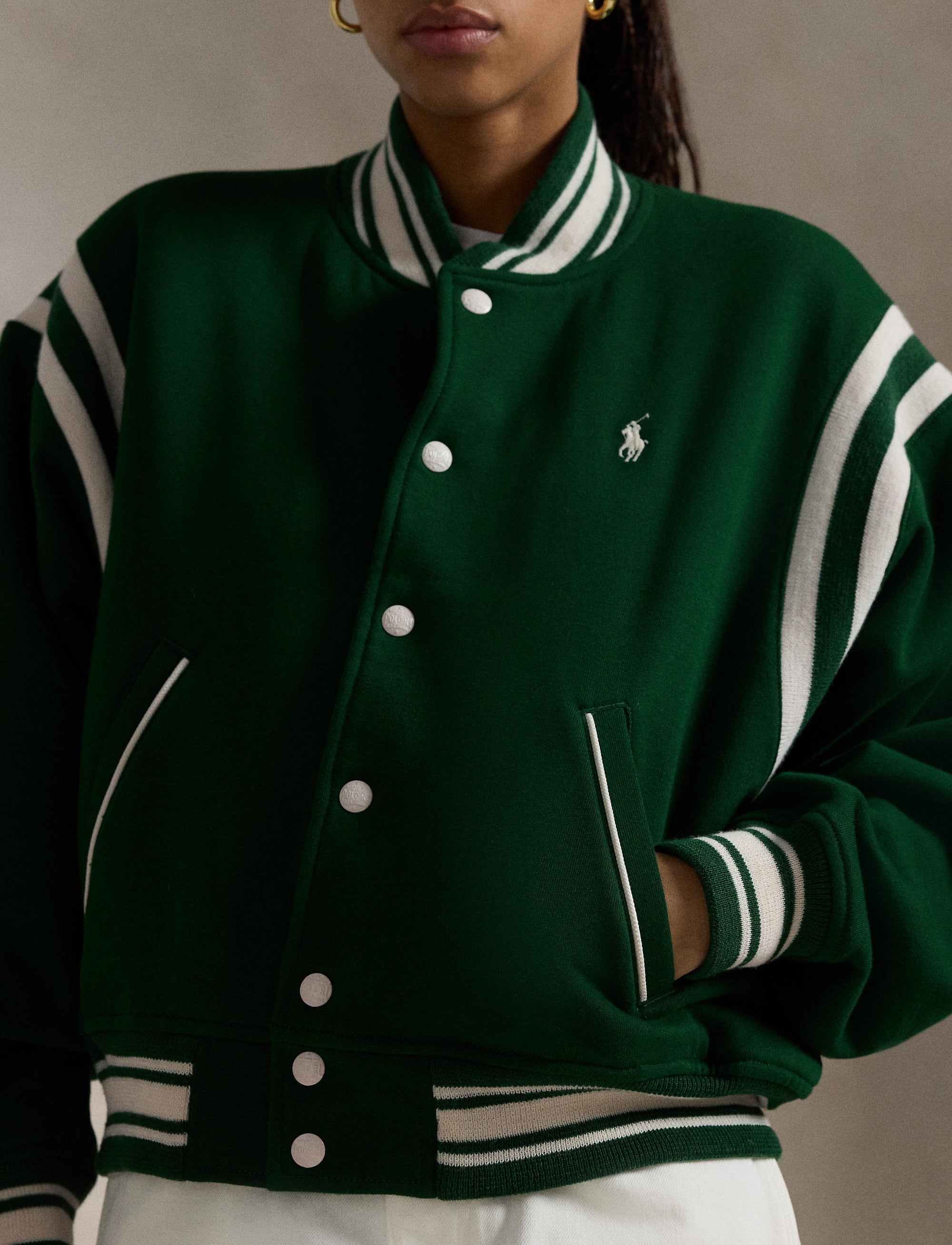 Fleece baseball jacket - New Forest