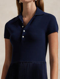 Polo dress with pullover top - Hunter Navy