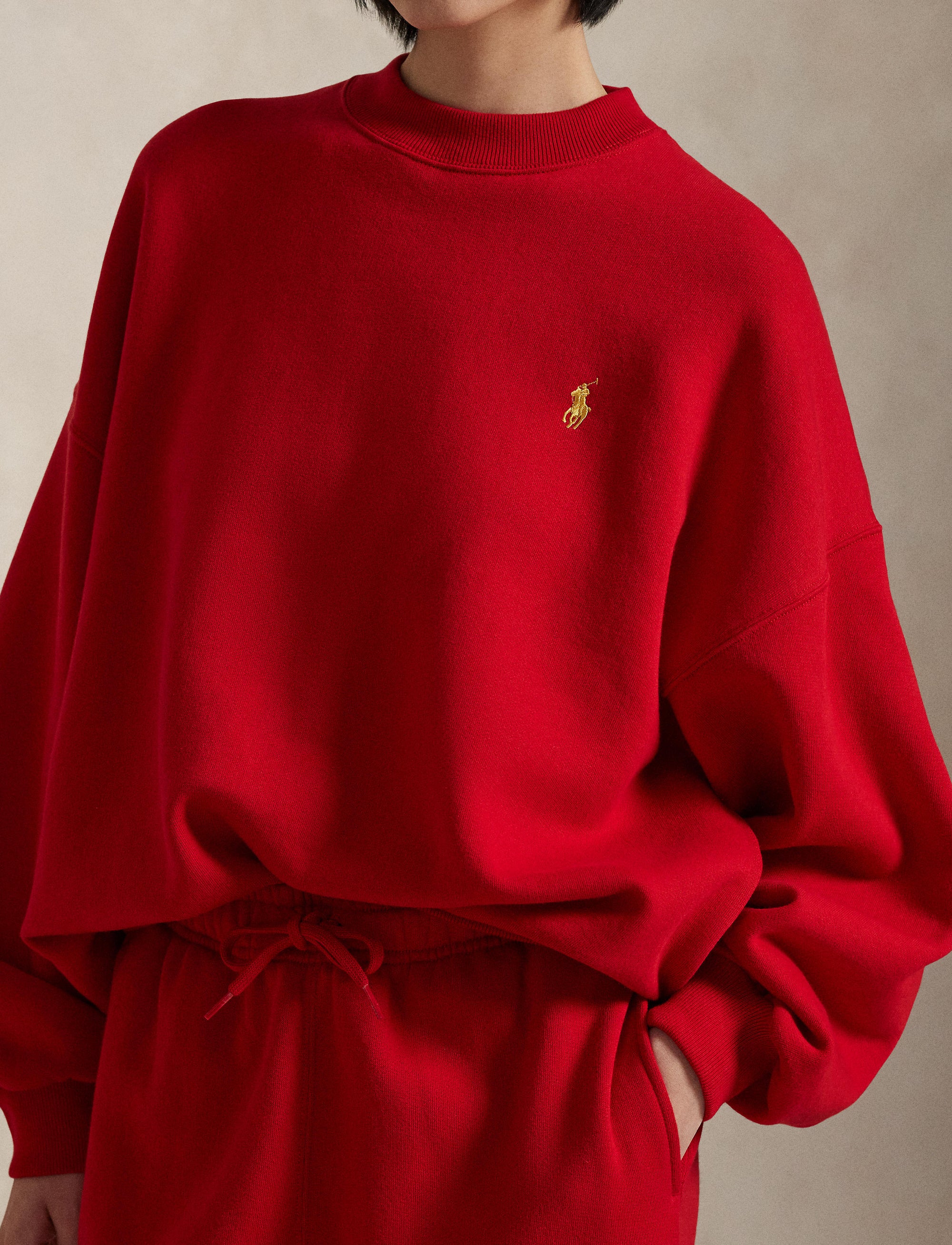 Sweat col rond montant Nouvel An lunaire - Red