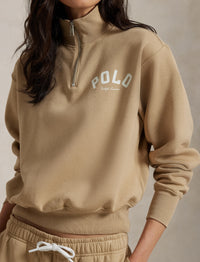 Sweat à demi-zip - Vintage Khaki
