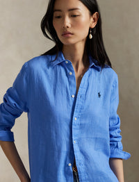 Classic linen shirt - Harbor Island Blue