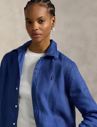Chemise classique en lin - Gem Blue