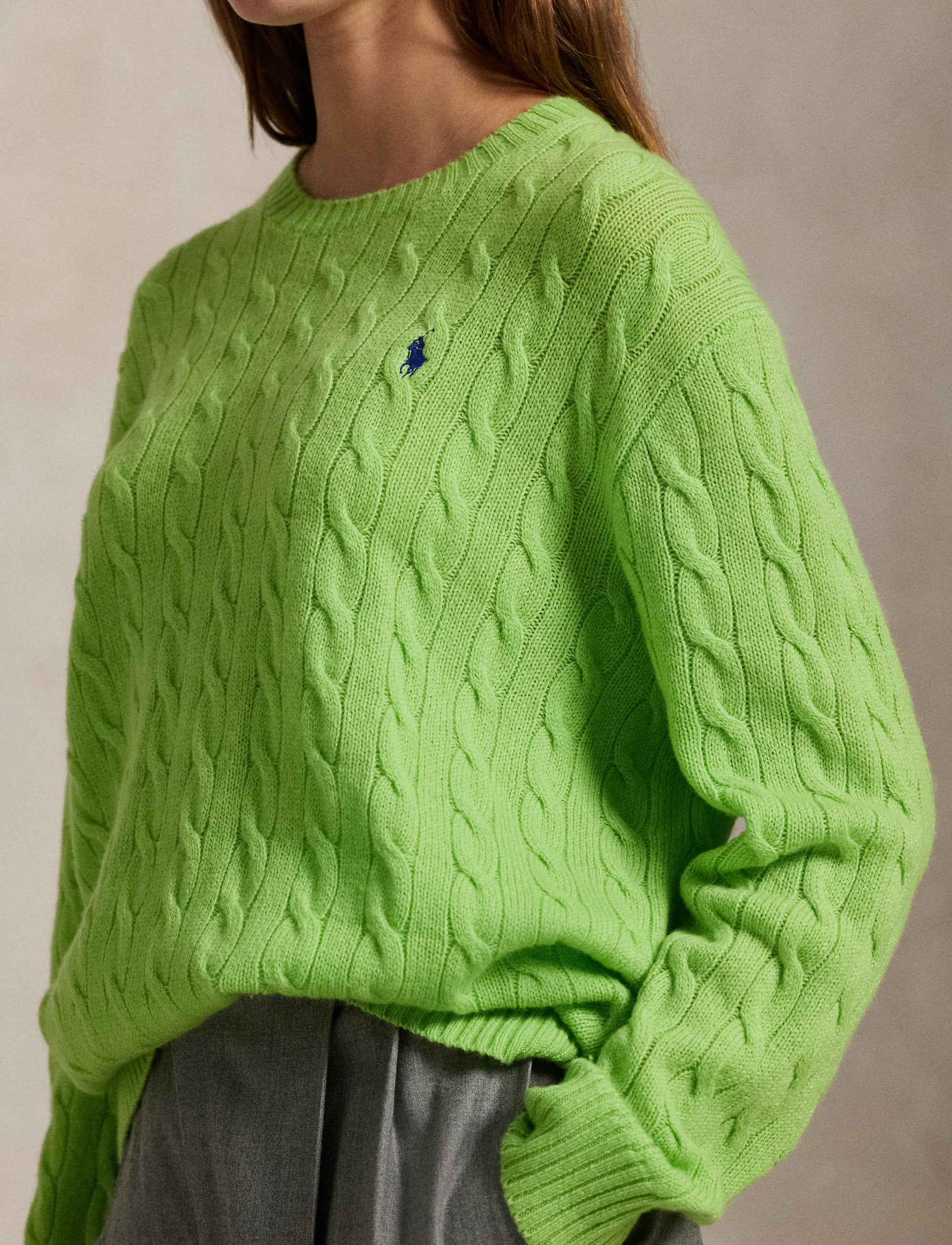 Pull ultra-léger en laine et cachemire mélangé - Apple Green