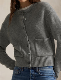 Cardigan à boutons en cachemire - Gris