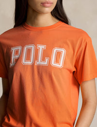 T-shirt  à logo en jersey de coton - May Orange