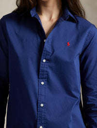 Chemise Classic Fit en sergé de coton  - Classic Navy