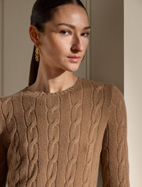 Pull en cachemire torsadé - Lux Camel