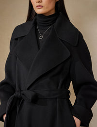 Manteau Leonarda en cachemire - Black