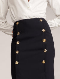 Ophelie skirt in wool - Midnight