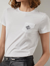 Short-sleeved T-shirt - White & Black