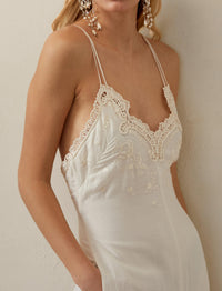 Tilton jumpsuit in linen voile - Off White