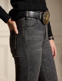 Jean bootcut Kaida décontracté - Noir Friesien
