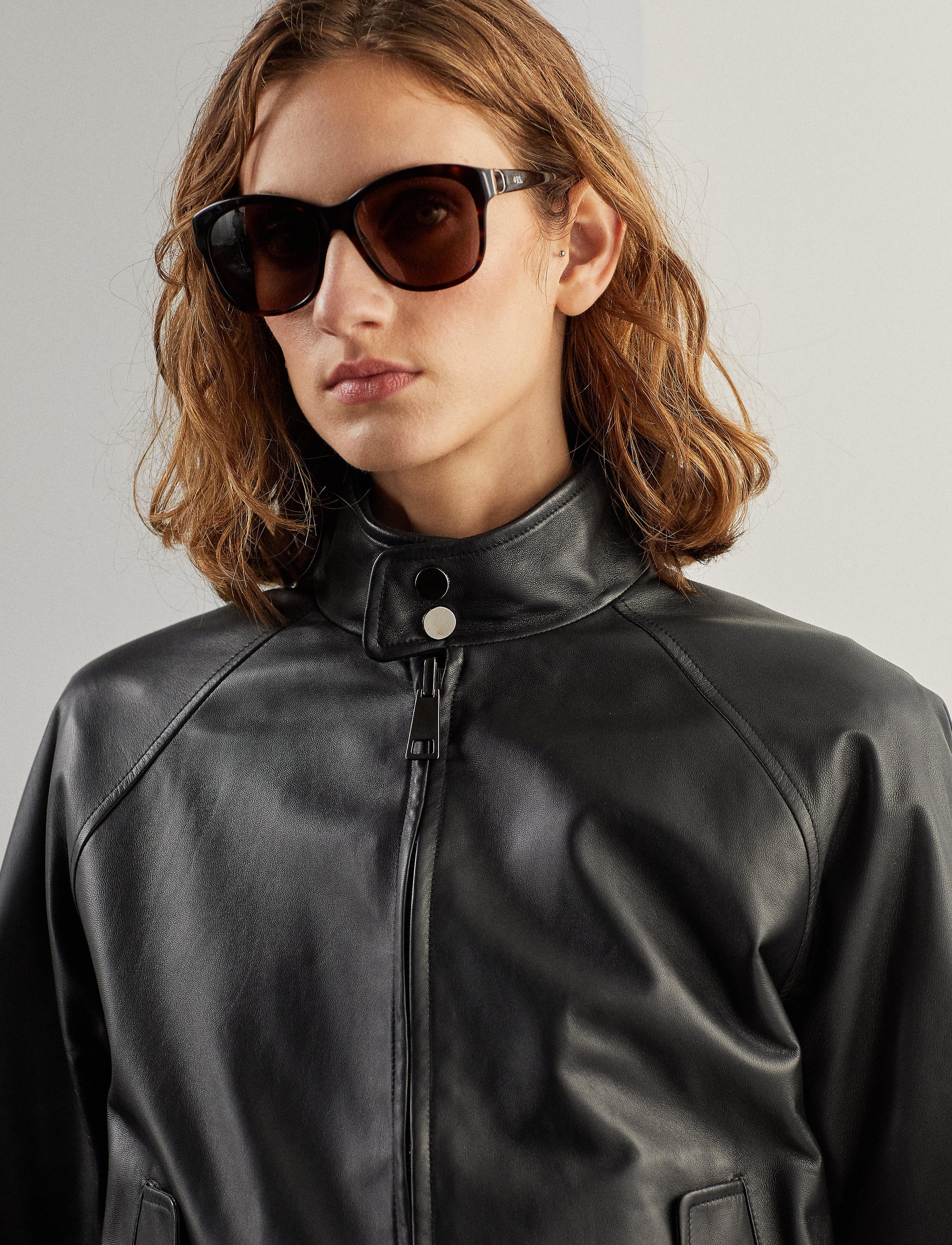 Veste Torrence réversible en agneau - Noir