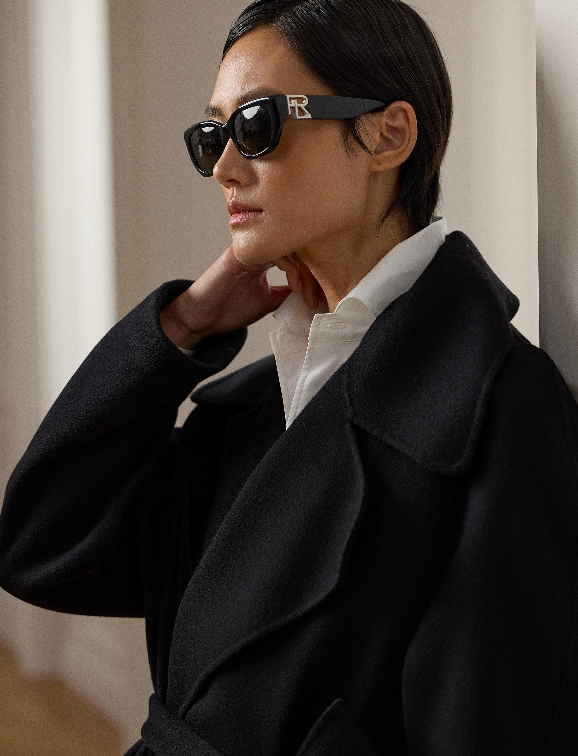 Manteau Leonarda en cachemire - Black