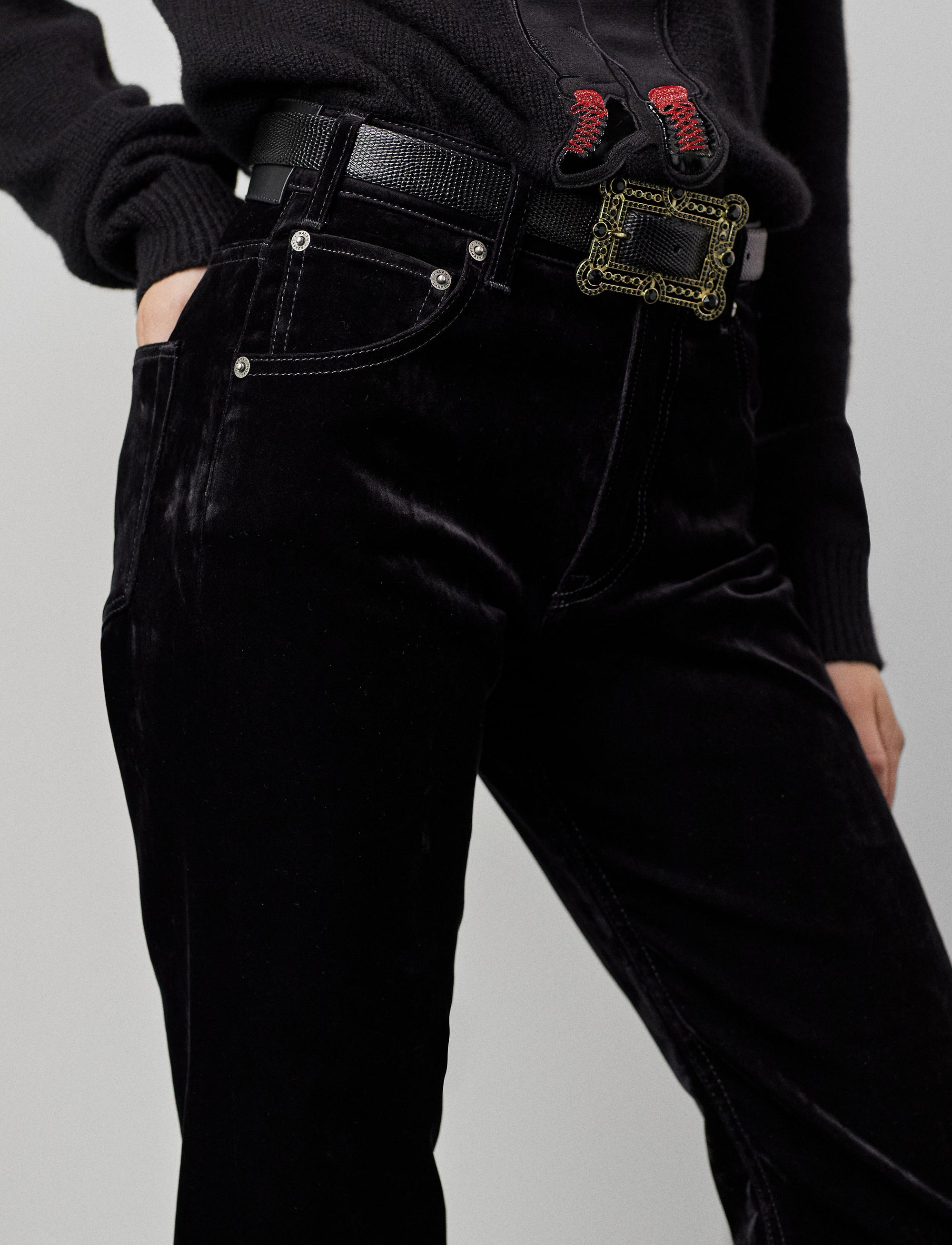 Jean bootcut Kaida décontracté - Black Jasper