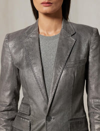 Veste Parker métallisée - Silver Chrome Foil