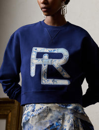 Round-neck jumper with RL logo - Dark Sapphire