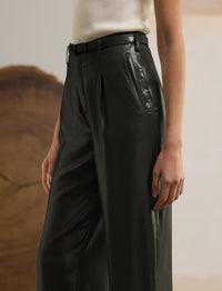 Pantalon Acklie en georgette lamée - Asteroid