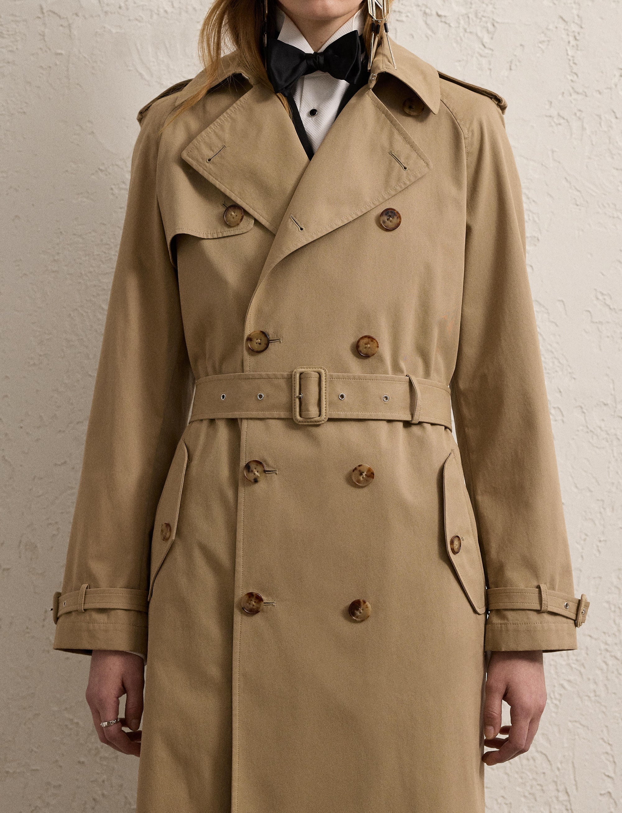 Trench-coat Niles en sergé de coton - Icon Tan