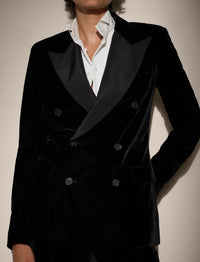 Veste Kent en velours - Black
