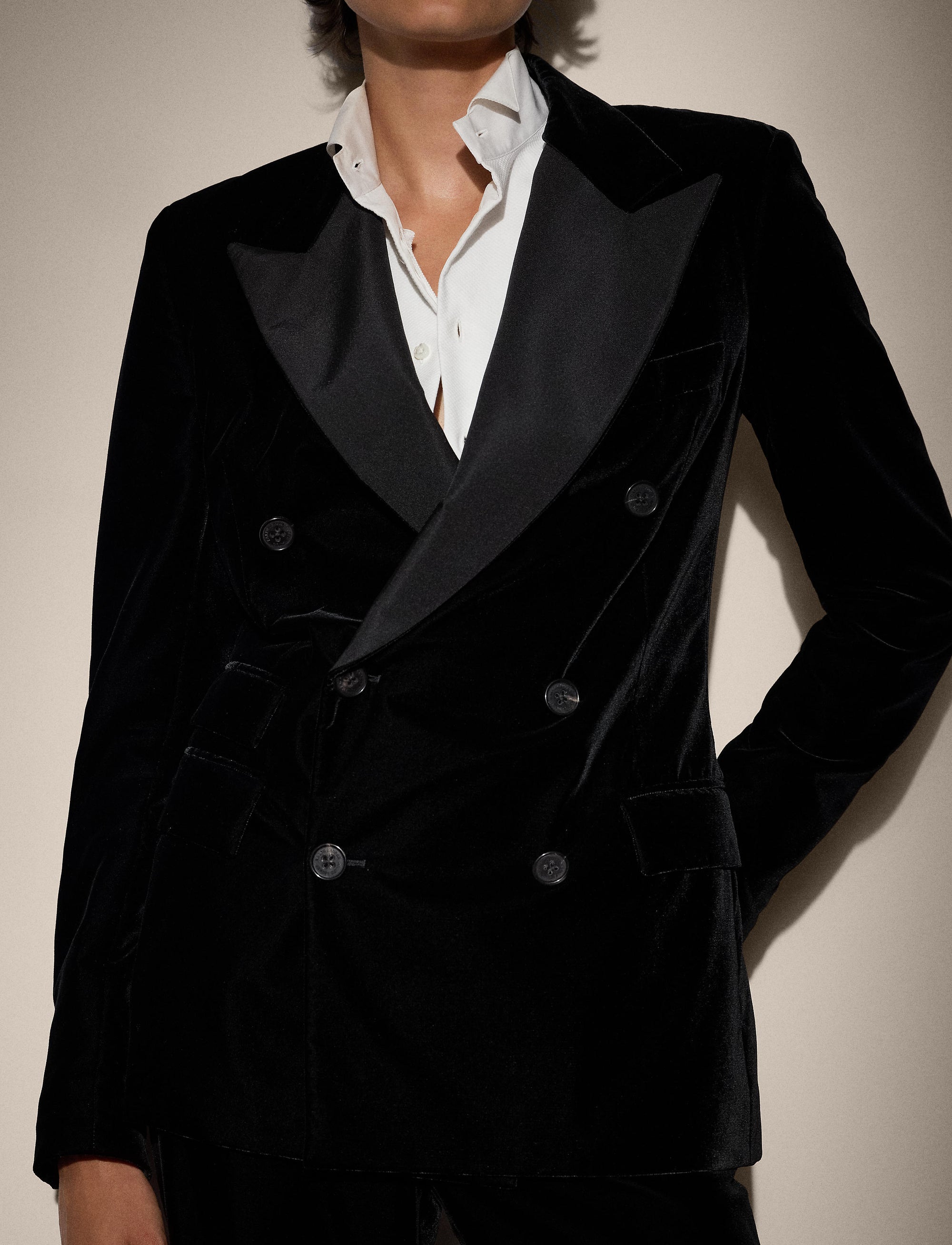 Veste Kent en velours - Black