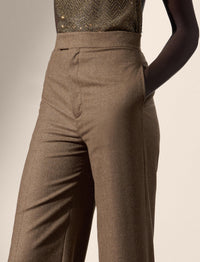 Dean wool trousers - Taupe