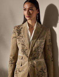 Veste Parker décorée en chino de coton - Lux Tan
