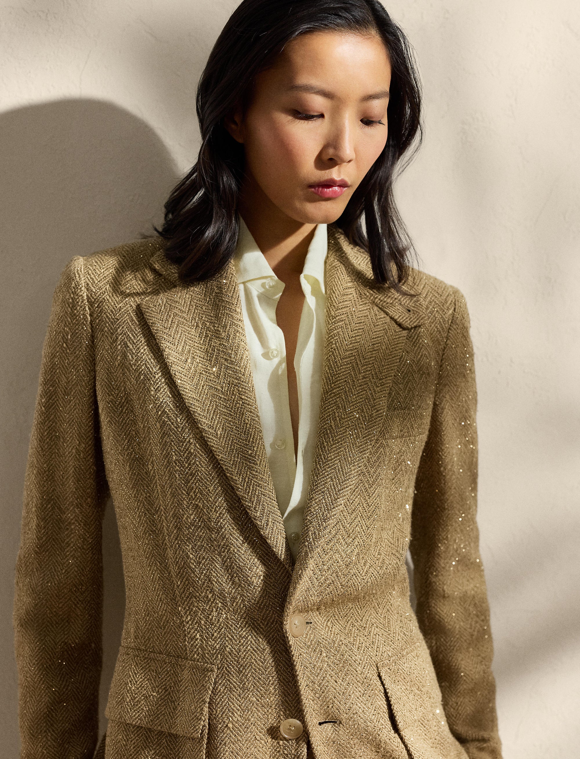 Veste Preston décorée en tweed - Tan