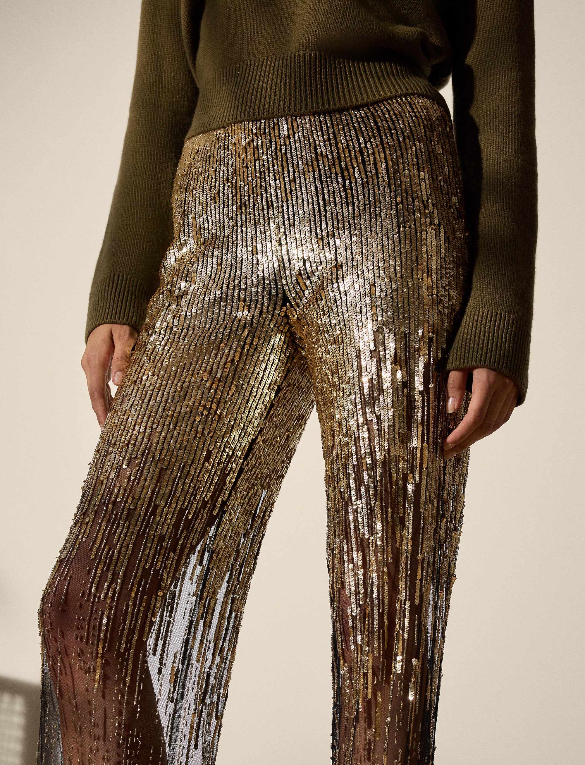 Pantalon Bradlee décoré en tulle - Black