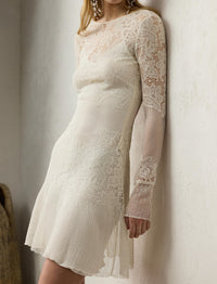 Robe-pull en soie - Lux Cream