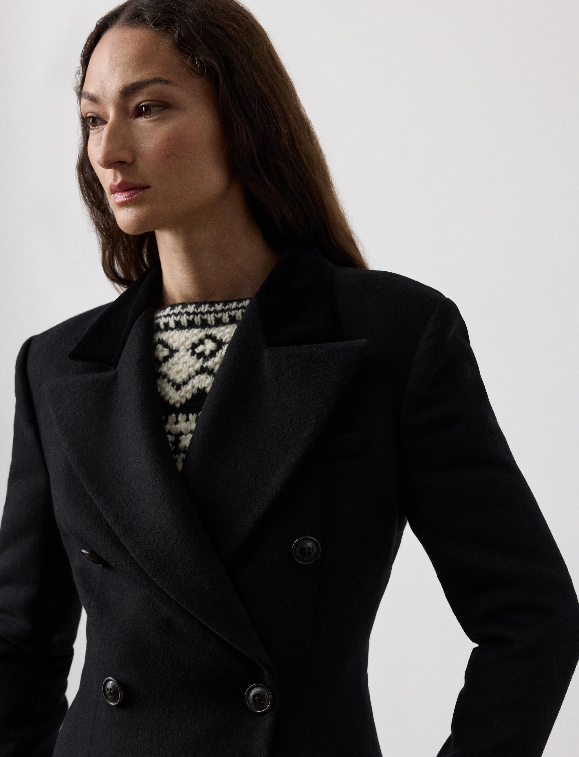 Manteau Anthony en laine - Black