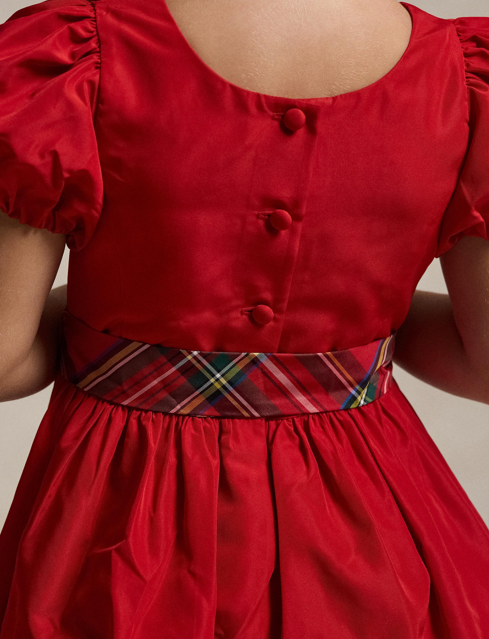 Robe à manches ballons - Red