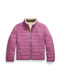 Veste réversible P-Layer 2 col cheminée - Spring Beige & Tea Rose