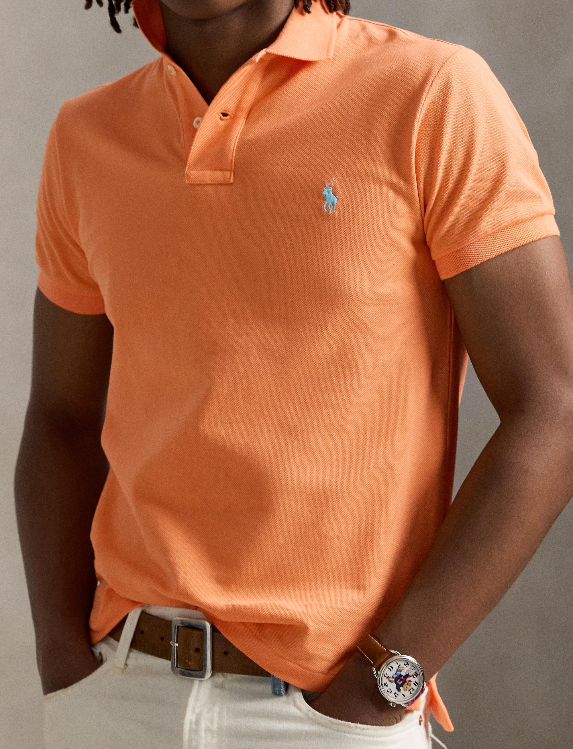 Polo coton piqué Slim Fit - Classic Peach